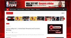 Desktop Screenshot of nba2ktips.com